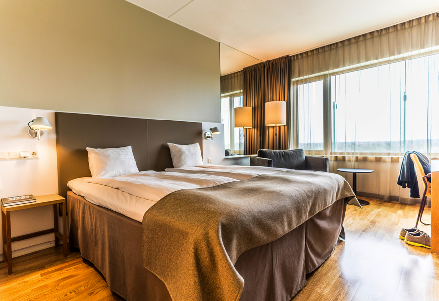 Beispiel eines Doppelzimmers im Beispielhotel Scandic Talk