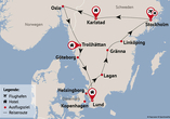 Reisezielkarte