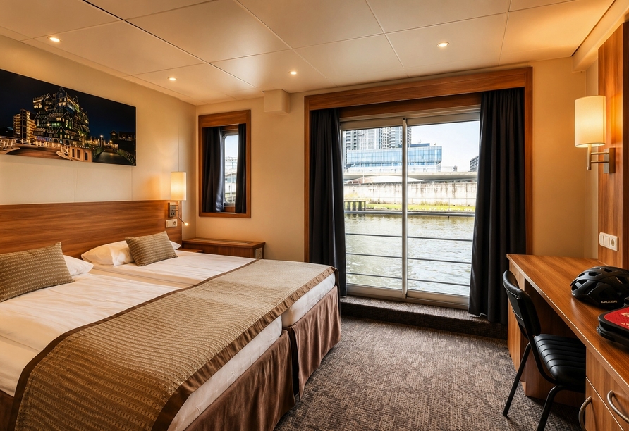 Beispiel einer Suite an Bord der De Amsterdam