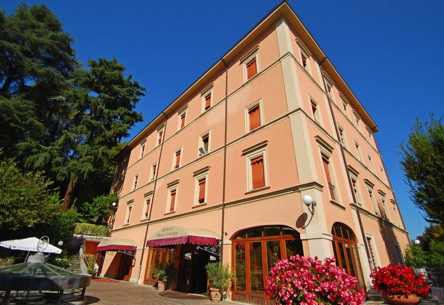 Außenansicht des Beispielhotels Hotel Alla Rocca