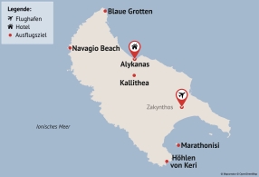 Reisezielkarte