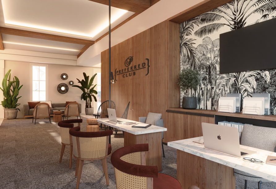 Lobby des Hotels