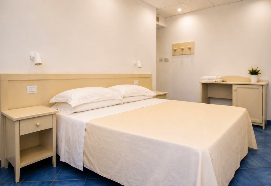 Beispiel eines Doppelzimmers im Hotel San Valentino Terme & Spa | KI bearbeitet