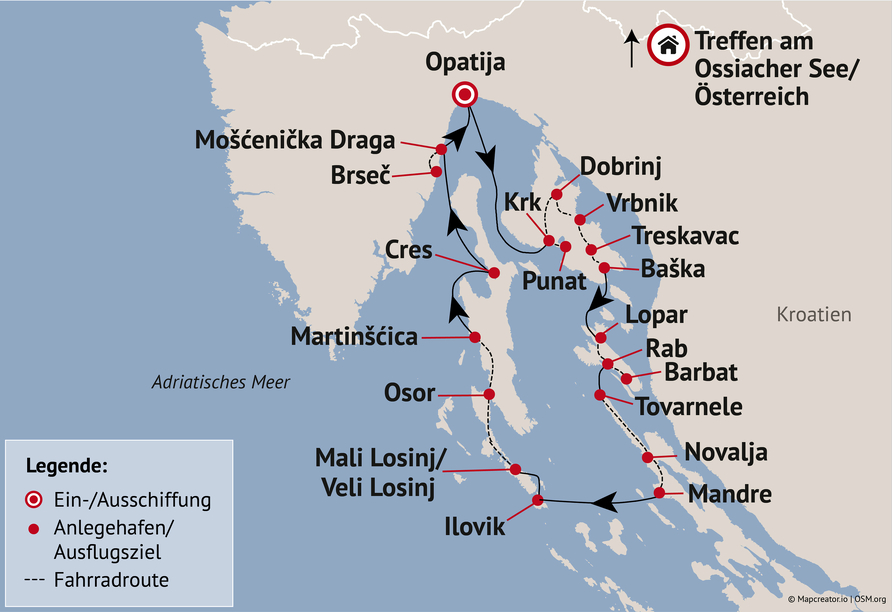 Ihre Reiseroute