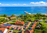 Blick über das Alcor Hotel Feriendorf an der Ostsee