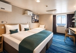Beispiel einer Außenkabine an Bord der Mein Schiff 2 | KI bearbeitet