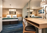 Beispiel einer Innenkabine an Bord der Mein Schiff 2 | KI bearbeitet
