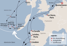 Ihre Reiseroute