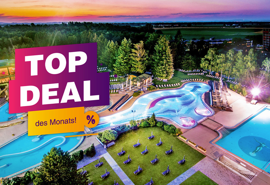 Freuen Sie sich auf die beliebte Johannesbad Therme Bad Füssing!