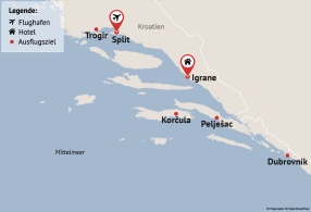 Reisezielkarte
