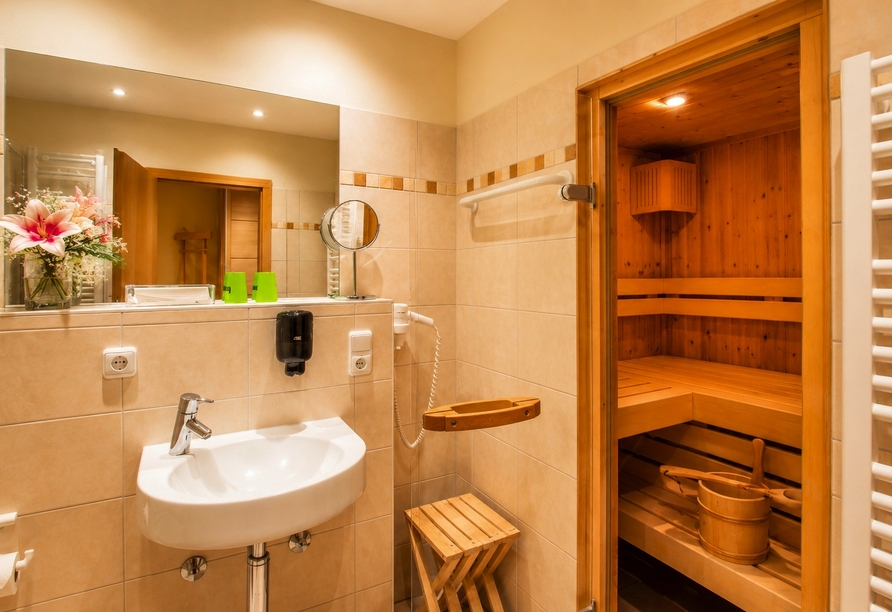 Beispiel einer Privatsauna | KI bearbeitet