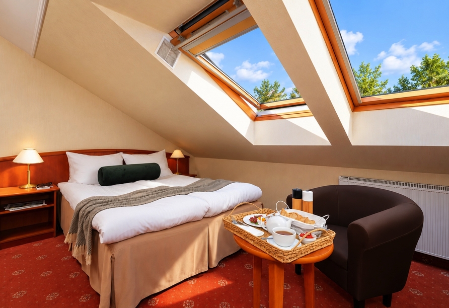 Beispielbild eines Doppelzimmers Attic | KI bearbeitet