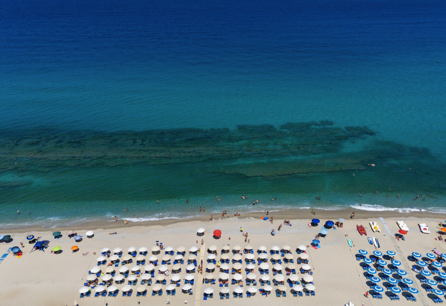 Am Strand lassen Sie den Alltag hinter sich.