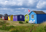 Farbenfroh begrüßt Sie Ærøskøbing an der dänischen Küste.