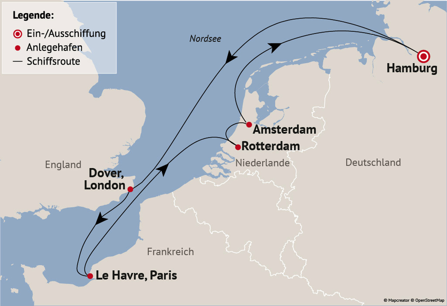 Ihre Reiseroute