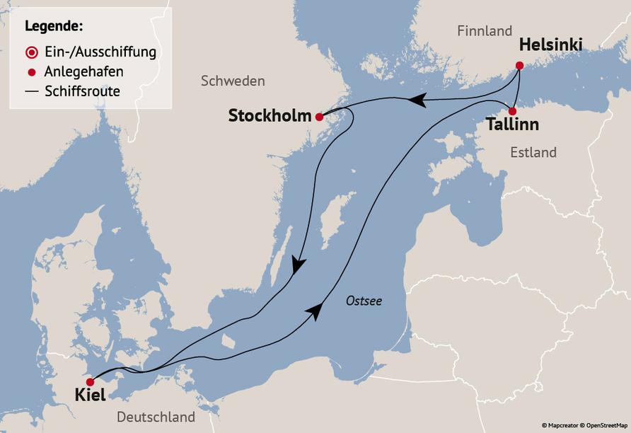 Ihre Reiseroute