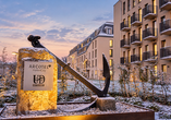 Das ARCOTEL HafenCity Dresden verbindet modernes Design mit maritimem Flair. | KI bearbeitet