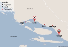 Reisezielkarte