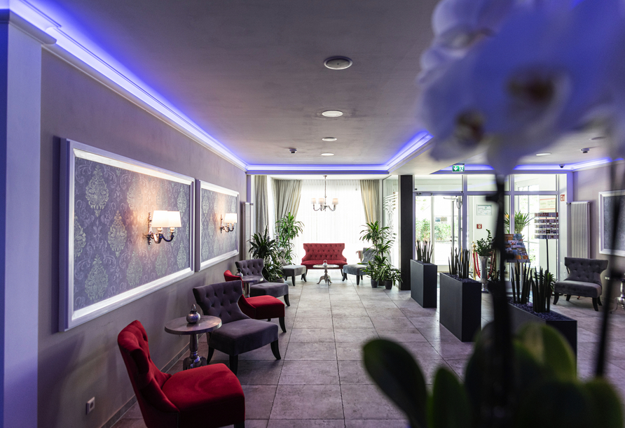 Der Eingangsbereich des Hotels