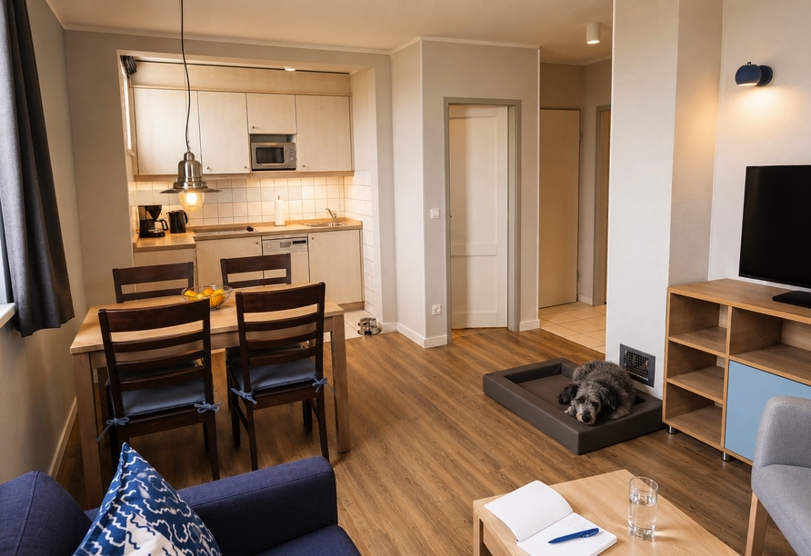Beispielbild eines Appartements Typ 1 | KI bearbeitet