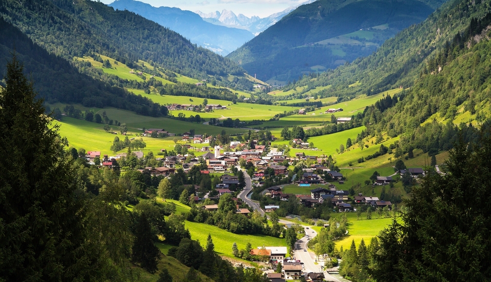 Blick über die Umgebung von Fusch