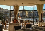 Kommen Sie in den Genuss der leckeren Gerichte im Restaurant des Hotels Calypso.