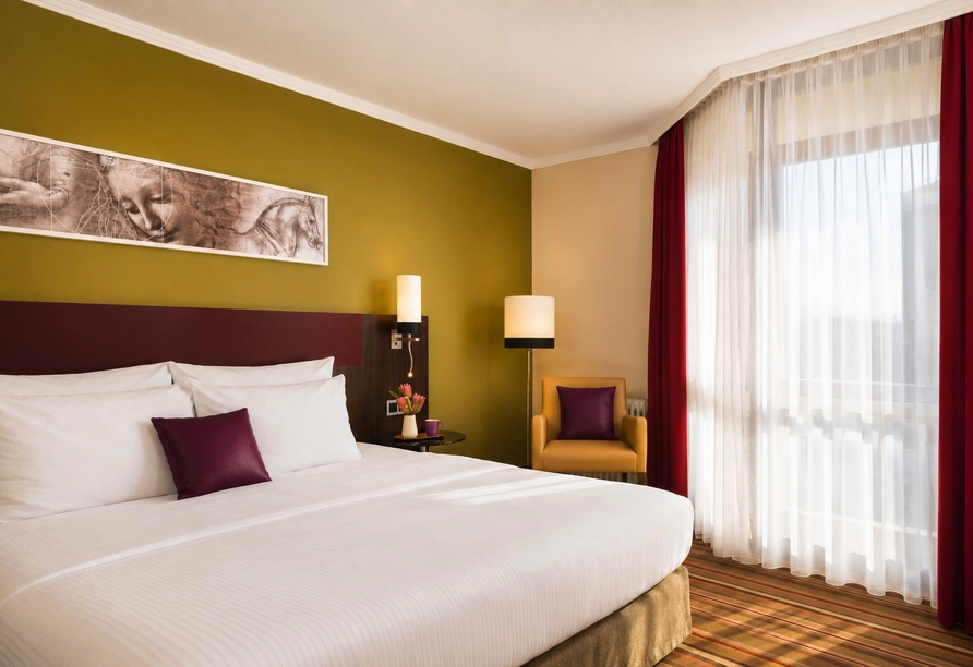 Beispiel eines Doppelzimmers Komfort im Leonardo Hotel & Residenz München