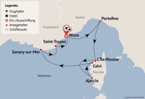 Ihre Reiseroute