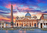 Die Vatikanstadt und der Petersdom werden Sie bei Ihrem Rom-Besuch zum Staunen bringen. 