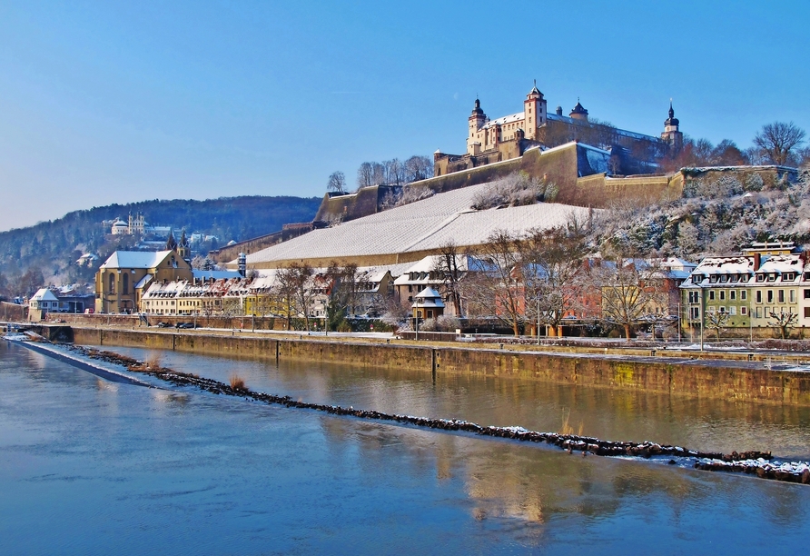Wie wäre es mit einem Ausflug nach Würzburg und zur schönen Festung Marienberg?
