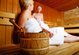 Entspannen Sie in der Sauna des Solny Resorts in Kolberg.
