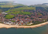 Panoramaansicht der Insel Borkum