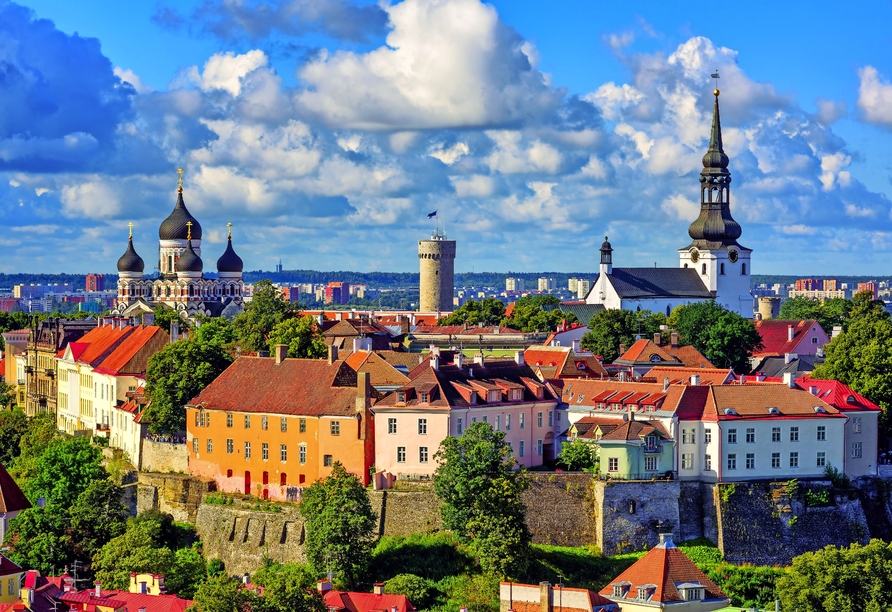 Die mittelalterliche Altstadt von Tallinn, der Hauptstadt Estlands, ist wunderschön.
