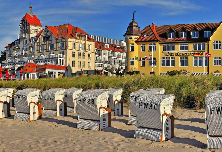 Entspannen Sie am Weststrand in Kühlungsborn.