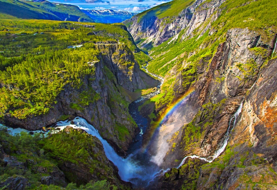 Der Vøringsfossen ist der bekannteste Wasserfall Norwegens.