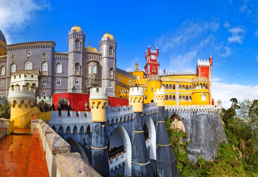 Der malerische Palácio Nacional da Pena in Sintra 