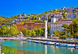 Die schöne Stadt Rijeka gilt als Tor zu den Inseln Kroatiens.