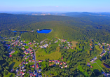 Luftbild von Fichtelberg im Fichtelgebirge, Bayern