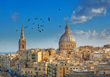 Willkommen auf Malta! Genießen Sie Sonne, Meer, herrliche Natur und unvergessliche Kulturhöhepunkte wie die schöne Hauptstadt Valletta.