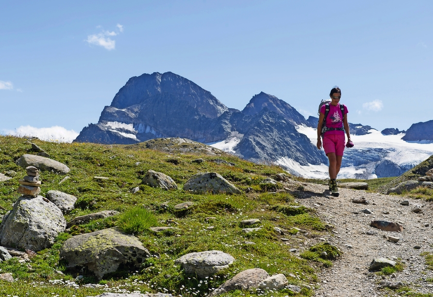 Unternehmen Sie traumhafte Wanderungen in der Bergwelt des Montafon.
