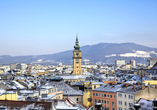 In Linz erwarten Sie hübsche historische Gebäude.
