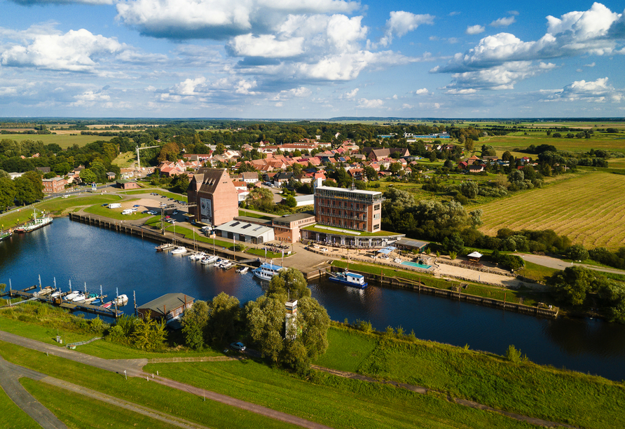 Der Dömitzer Hafen liegt mitten im UNESCO-Biosphärenreservat Flusslandschaft Elbe.